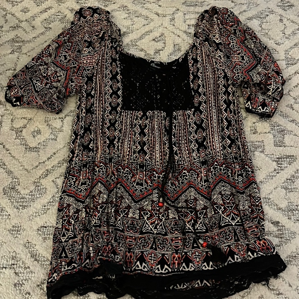Boho Aztec Top - Picture 3 of 10